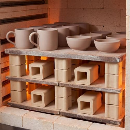 Nuanchu 8 Pack Kiln Post High Alumina Kiln Posts, 1 x 1 Inch
