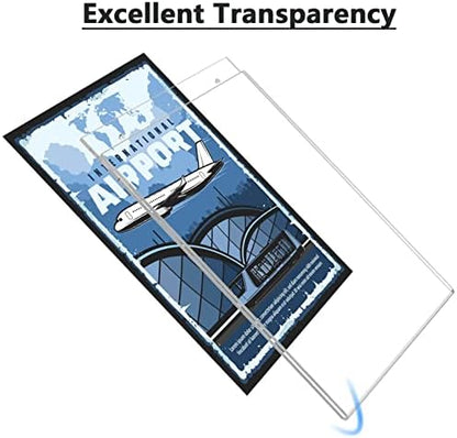 MaxGear Acrylic Wall Mount Sign Holder, 8.5 x 11 Vertical, 12 Pack