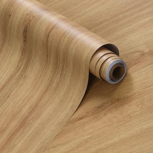 354"x48" Extra Wide Light Wood Contact Paper Peel and Stick Oak Wallpaper
