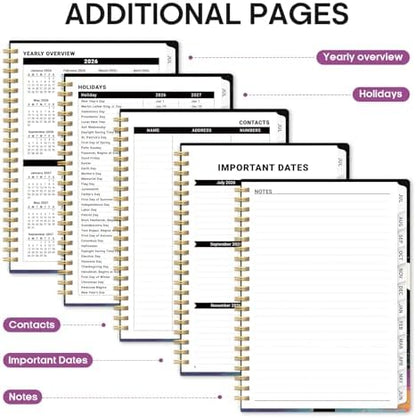 Planner 2026-2027, Monthly & Weekly Jul 2026-Jun 2027 Planner Calendar