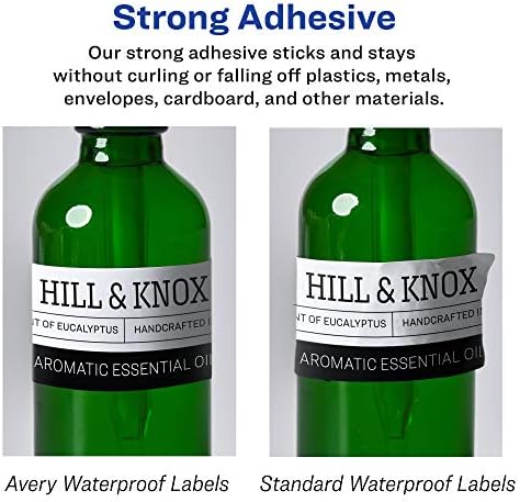 Avery Printable Durable White Rectangle Labels, Sure Feed Technology, 1" x 2", Print-to-the-Edge, Waterproof Labels, Laser & Pigment-Based Inkjet Compatible, 1200 Total