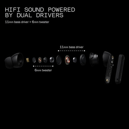 CMF Buds Pro 2 Wireless Earbuds, Hi-Res Audio with LDAC, 50 dB Hybrid Noise Cancelling Earbuds, Ultra Bass Technology, Bluetooth 5.3, 43H Play Time with Charging Case, 6 HD Mics Headphones, Light Grey