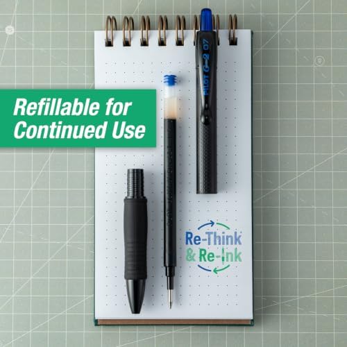 PILOT G2 Edge Blue, Premium Gel Roller Pens, 8ct box, Fine Point 0.7 mm