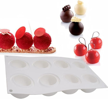 Chocolate Sphere Mold Ball Round Mold Shape Silicone Chocolate Cake Mousse Dessert Baking Pastry Bakeware
