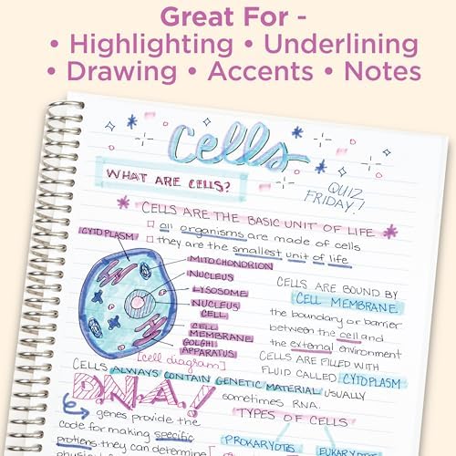 Zebra Pen MILDLINER No Bleed Highlighter, Refresh Colors, Dual Tip, 5-Pack