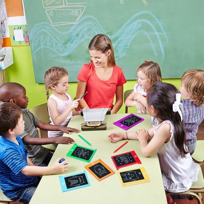 Nezyo 16 Pack 4.5 Inch Mini LCD Writing Tablet for Kids,6 Colors
