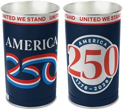 WinCraft Wastebasket - Tapered 15" H Patriotic America 250