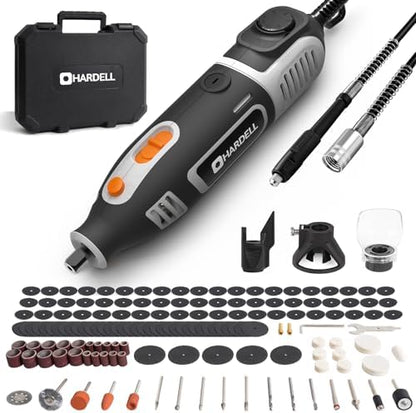 200W Corded Rotary Tool Kit Flex Shaft 6 Speed 40000RPM 153 Accessories