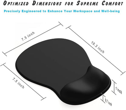 ErgoComfort Gel Wrist Rest Mouse Pad-Ergonomic Office Mousepad with Wrist Support-Non-Slip, Design Desk Accessories Mat for Home&Game Decor (06Lavender Haze)