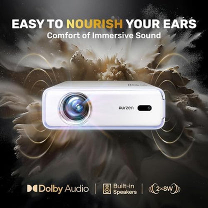 Aurzen EAZZE D1 Smart Portable Outdoor Projector with WiFi and Bluetooth