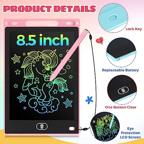Zhehao 20 Pack 8.5 Inch LCD Writing Tablet Drawing Board,Pastel,Cute