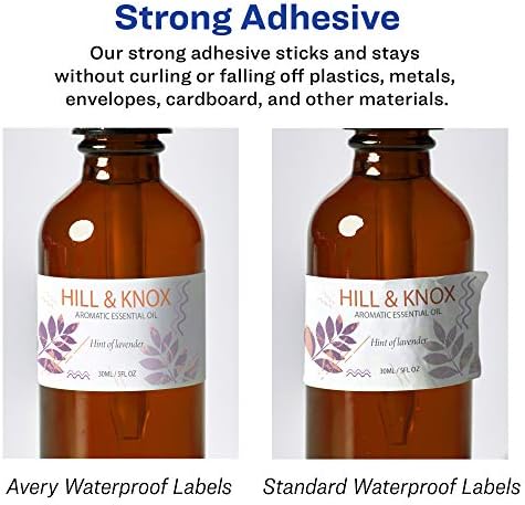 Avery Printable Durable White Rectangle Labels, Sure Feed Technology, 5" x 7", Waterproof Labels, Laser & Pigment-Based Inkjet Compatible, 100 Total, Great for Product Branding, Marketing, and More