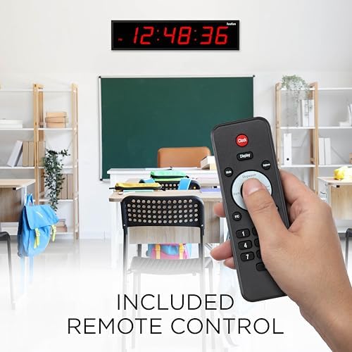 Ivation Oversized Digital Wall Clock with Large LED Display & Timer, 48"