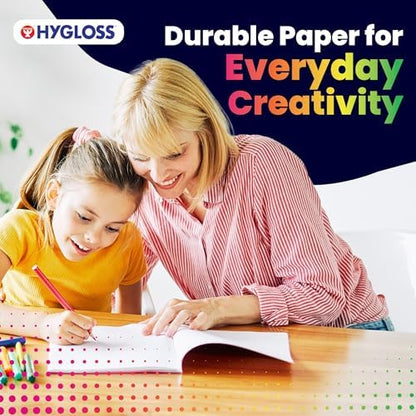 Hygloss Half Blank Books for Kids to Write Stories & Illustrate – Bulk 100 Pack – 5.5" x 8.5" A5 Primary Journal for Grades K-2, Preschool/Kindergarten Notebook with Picture Space – 24 Pages, Colored