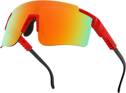 MALIDAK Sports Sunglasses for Mens Women Youth Baseball Sunglasses UV400 Protection Men Cycling Glasses