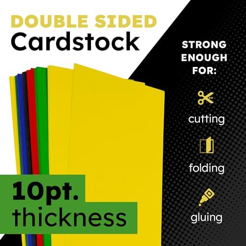 Hygloss Colored Poster Board 22 x 28, 100 Pack, Assorted Standard Colors