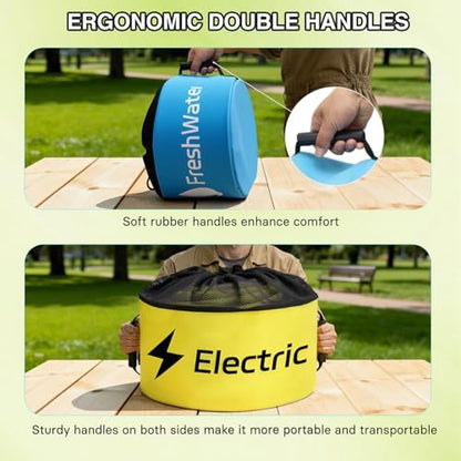 Nilight 4 Pack RV Hose Storage Bag Waterproof with Drawstring Mesh Top