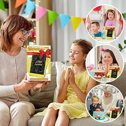 BUKEBU LCD Writing Tablet,10.5 inch Colorful Doodle Board for Kids Pink
