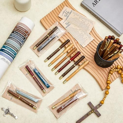 Feifeiya 50 Sets Christian Gifts for Grandparents Day Bible Verse Pen Kit