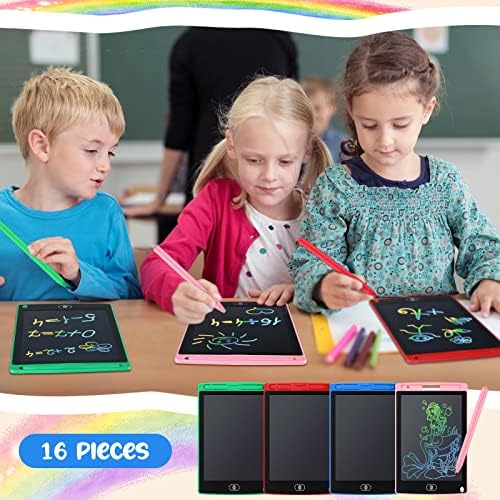 Epakh 16 Pack LCD Writing Tablet, Blue, Green, Pink, Red