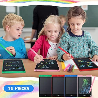 Epakh 16 Pack LCD Writing Tablet, Blue, Green, Pink, Red