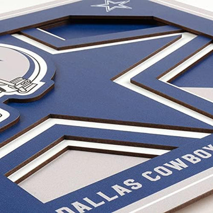 YouTheFan NFL Dallas Cowboys 3D Logo Series Wall Art