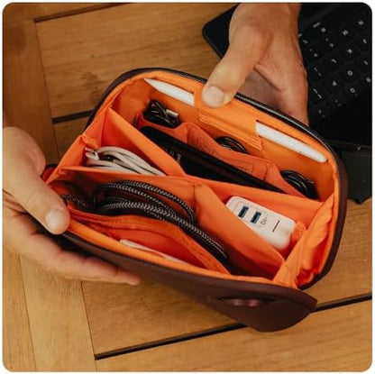 Peak Design Small Tech Pouch, Kelp, Electronics Organizer for Travel or Everyday Carry, Origami-Style Storage, Cable Pass-Through, Weatherproof Recycled Nylon, Gear Carry Bag for Men and Women