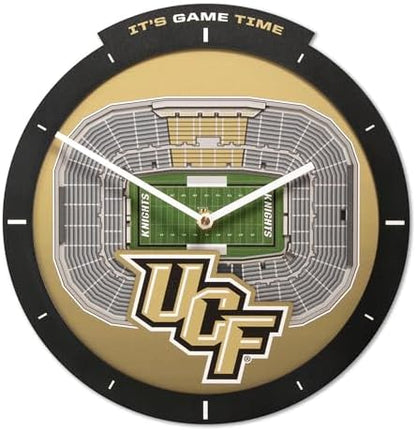 YouTheFan NCAA Central Florida Knights StadiumView 3D Wall Clock