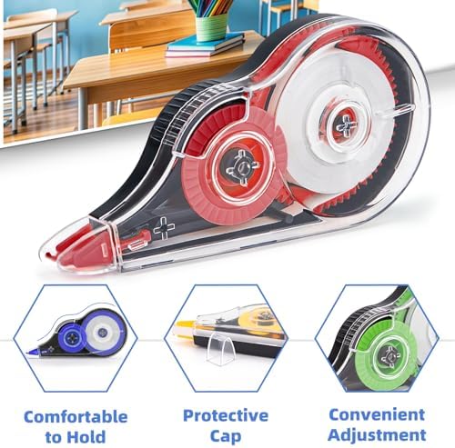 16 Pcs Colorful Correction Tape, 39.4 Ft, Bulk