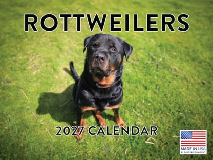 Rottweiler Calendar 2027 Monthly Wall Calender 12 Month