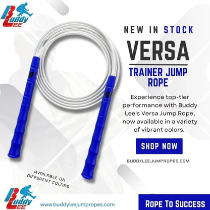 Buddy Lee New Versa Trainer Jump Rope – Adjustable Speed Rope for Fitness, Cardio & Training – Lightweight, Durable & Ergonomic Handles