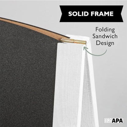 Ilyapa A Frame Chalk Board Easel Sign 20x40 in - Sandwich Signs Outdoor