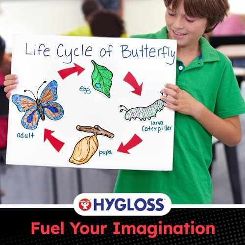 Hygloss White Poster Board 11 x 14-100 Count Bulk Pack, 10 Pt. Thickness