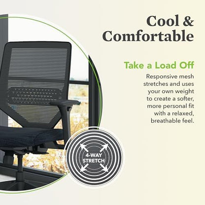 HON Solve Ergonomic Office Chair, Lumbar Support, Desk Chair, Bark