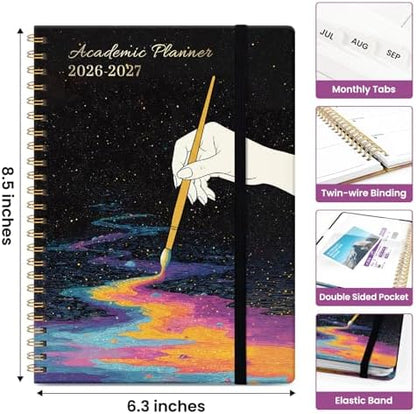 Planner 2026-2027, Monthly & Weekly Jul 2026-Jun 2027 Planner Calendar