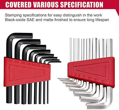 Eastvolt 128-Piece Home Repair Tool Set, Tool Sets for Homeowners, General Household Hand Tool Set with Storage Toolbox, EVHT12801, Black + Red (ASK01)
