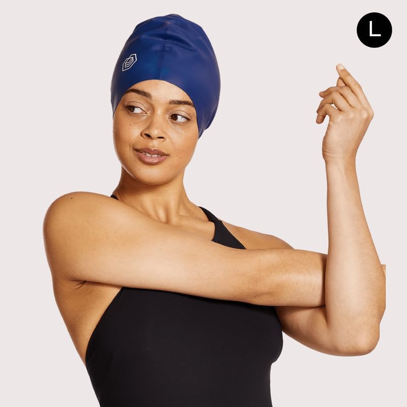SOUL CAP - Large Swimming Cap for Long Hair - Designed for Long Hair, Dreadlocks, Weaves, Hair Extensions, Braids, Curls & Afros - Women & Men - Silicone