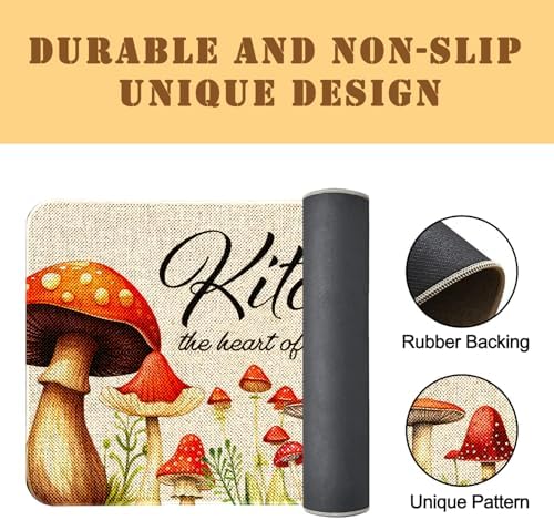 Kitchen Rugs and Mats Set of 2,Floor Mats for Home Kitchen Decor Mat