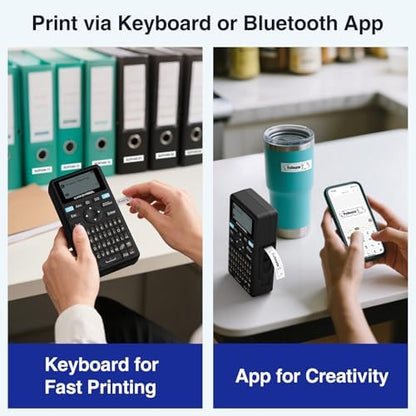 SUPVAN E11 Keyboard & Bluetooth Label Maker Machine