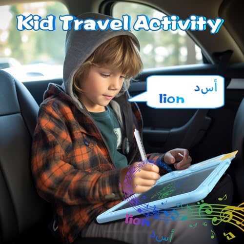 Writing Drawing Tablet with Talking Flash Cards - Japanese Blue