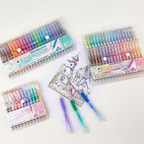 36 Colors Retractable Erasable Gel Pens Clicker,Fine Point 0.7mm Smooth Writing Pens,Cute Pens For Writing Journaling Taking Notes School Office Home.
