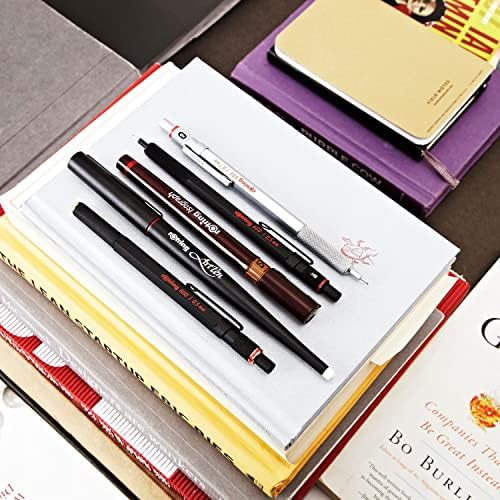 Rotring 600 Full-Metal Body Mechanical Pencil, 0.7mm, Black - For Precise Ruler-Based Drawing