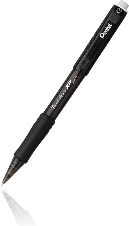 Pentel® Twist-Erase® Express Mechanical Pencil, 0.7 mm, Black Barrel - Pack Of 12