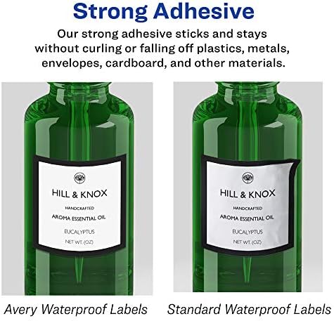 Avery® Printable Durable White Square Labels, Sure Feed® Technology, 1" x 1", Print-to-the-Edge, Waterproof Labels, Laser & Pigment-Based Inkjet Compatible, 4800 Total