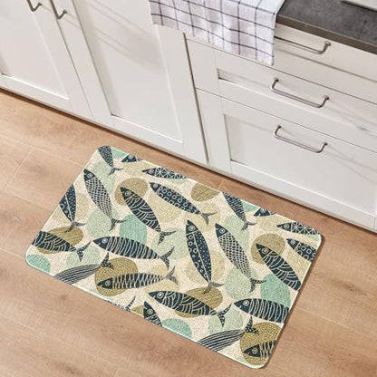 Kitchen Rugs and Mats,Washable Non-Slip Floor Mats Door Mat