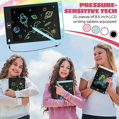 Zhehao 20 Pack 8.5 Inch LCD Writing Tablet Drawing Board,Pastel,Cute
