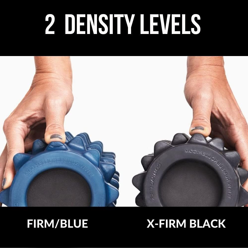 RumbleRoller Original Textured Foam Roller - Deep Tissue, Self Myofacial Release Massage Therapy Roller