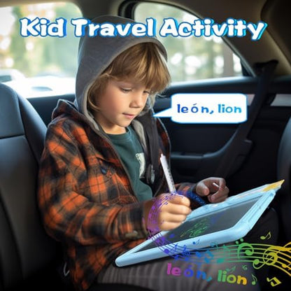 Talking Flash Cards with Writing Tablet - Spanish English, Blue