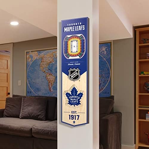 YouTheFan NHL Toronto Maple Leafs 3D 8 x 32 Stadium Banner
