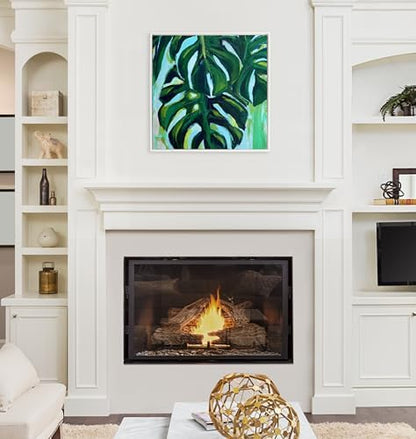 Kate and Laurel Sylvie Blank Framed Canvas Wall Art; 30x30 White Beaded; Vintage Modern Empty Canvas for Paint-Your-Own Art; Ready to Paint Premium Canvas Already Framed